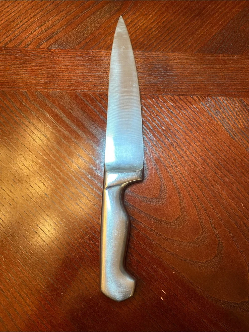 Hoffritz Germany Stainless Steel Chef Knife in Silver - Integrated Bolster